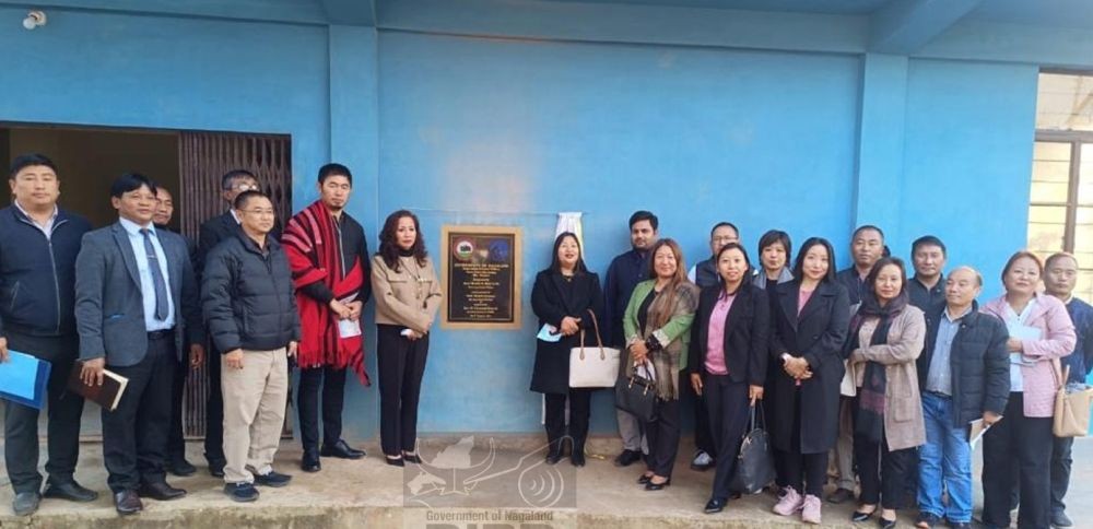 Officials and others during the inauguration of District Welfare Office building, Mon on January 9. (DIPR Photo)